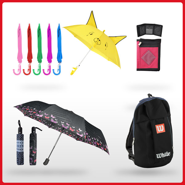 Bag, Wallet, Umbrella